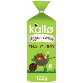 Kallo Lentil & Pea Veggie Cakes Thai Curry (122g)