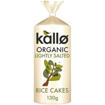 Kallo Organic Lightly Salted Rice Cakes (130g)