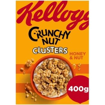 Kellogg's Crunchy Nut Honey & Nut Clusters Cereal (400g)