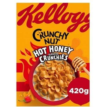 Kellogg's Crunchy Nut Hot Honey Breakfast Cereal (420g)