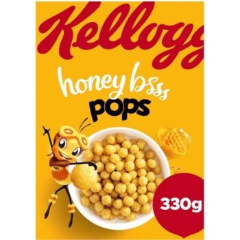 Kellogg's Honey Pops Breakfast Cereal (330g)