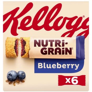 Kellogg's Nutri-Grain Blueberry Snack Bars (6 x 37g)