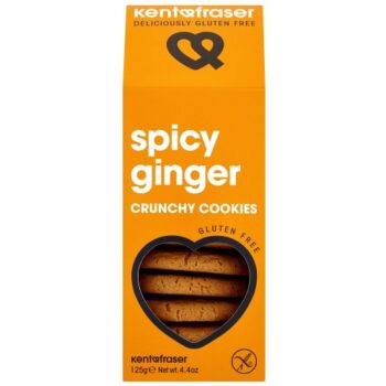 Kent & Fraser Gluten Free Spicy Ginger Crunchy Cookies (125g)