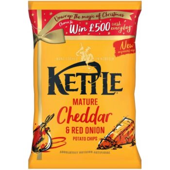 Kettle Mature Cheddar & Red Onion Potato Chips (130g)