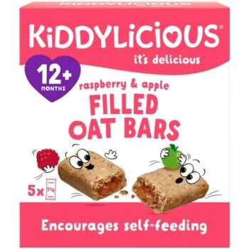 Kiddylicious Raspberry & Apple Filled Oat Bars 12+ Months (5 x 21g)