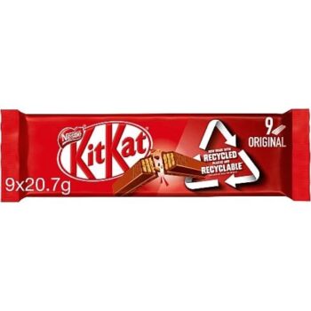 Kit Kat Milk Chocolate Biscuit Bar Multipack (9 x 20.7g)
