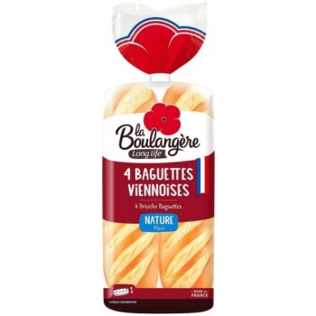 La Boulangere 4 Plain Brioche Baguettes