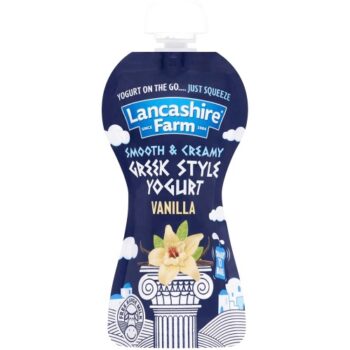 Lancashire Farm Greek Style Yogurt Pouch Vanilla (125g)