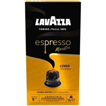 Lavazza Espresso Lungo Aluminum Capsules, Nespresso Compatible (10 x 45g)