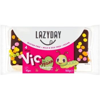 Lazyday 4 mini Vic the Vegan Caterpillar Cakes (160g)