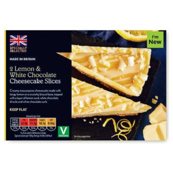 Lemon & White Chocolate Cheesecake Slices