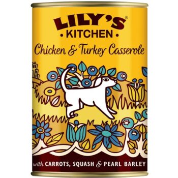 Lily's Kitchen Chicken & Turkey Casserole Wet Food for Dogs (400g)