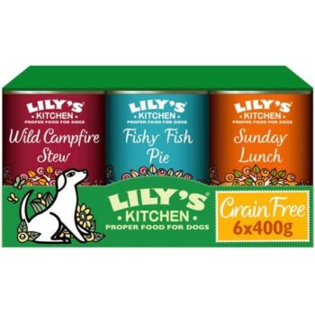 Lily's Kitchen Grain-Free Multipack Adult Wet Dog Food 6x6x400g Variety (6 x 400g)