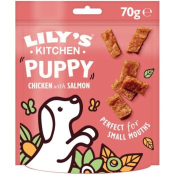 Lily's Kitchen Puppy Chicken & Salmon Nibbles Treats (70g)