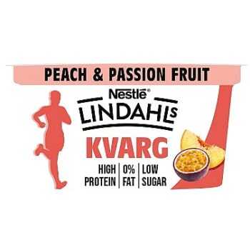 Lindahls Kvarg Peach & Passion Fruit Protein Yogurt Pot (150g)