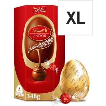 Lindt Milk Chocolate Egg With Lindor Milk Truffels (348g)