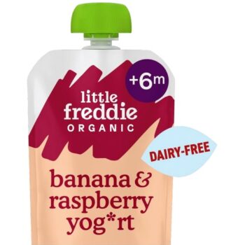 Little Freddie Organic Banana & Raspberry Coconut Dairy Free Yoghurt (90g)