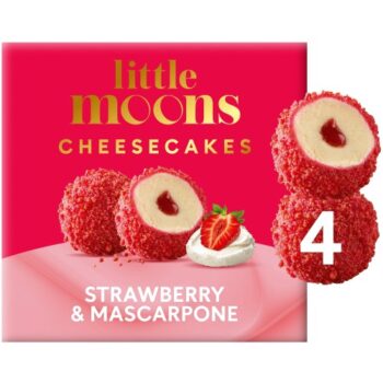 Little Moons Strawberry & Mascarpone Mochi Cheesecakes (4 x 30g)