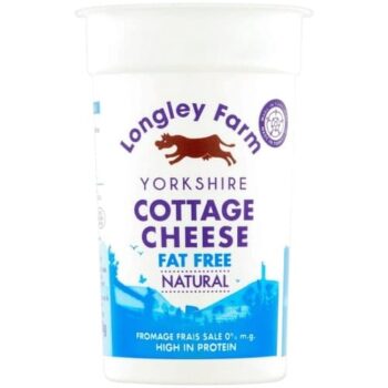 Longley Farm Yorkshire Fat Free Natural Cottage Cheese (250g)