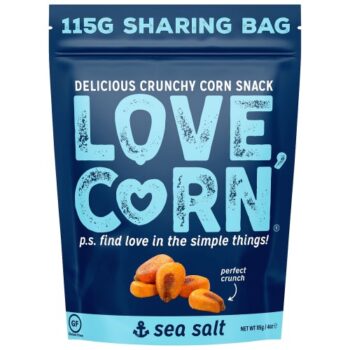 LOVE CORN Premium Sea Salt Crunchy Corn Snack (115g)