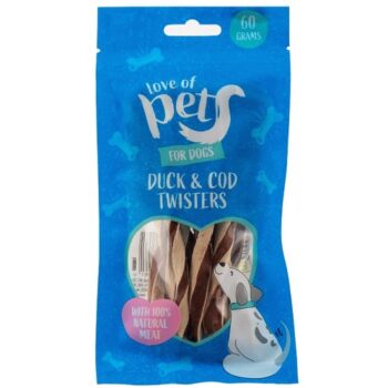 Love of Pets For Dogs Duck Cod Twist (60g)
