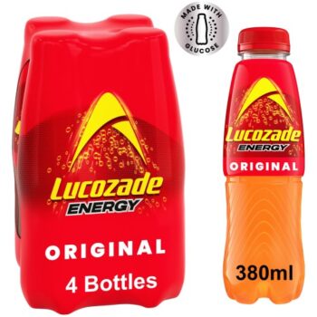 Lucozade Energy Original Fridge Pack (4 x 380ml)