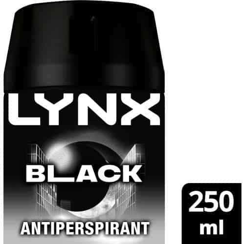 Lynx Black Antiperspirant Deodorant Spray (250ml)
