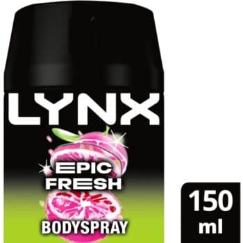 Lynx Epic Fresh Grapefruit & Pineapple Body Spray for Men Deodorant (150ml)