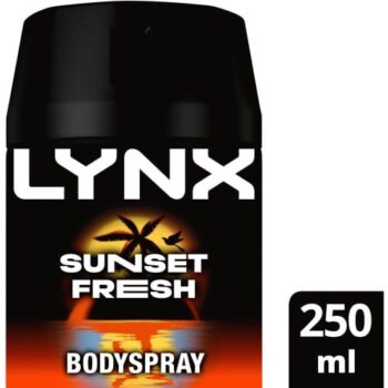 Lynx Sunset Fresh 48h Deodorant Body Spray for Men (250ml)