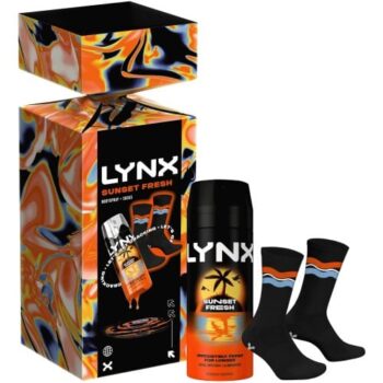 Lynx Sunset Fresh Bodyspray & Socks Cracker Gift Set