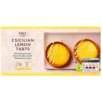 M&S 2 Sicilian Lemon Tarts Frozen (140g)