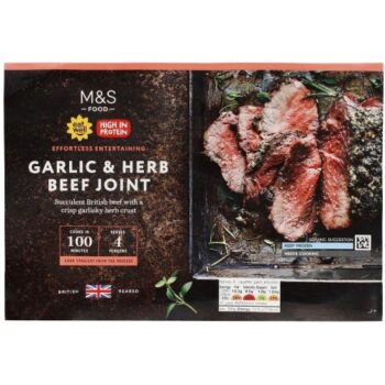 M&S Garlic & Herb Beef Joint Frozen (770g)