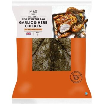 M&S Garlic & Herb Whole Chicken (1.55kg)