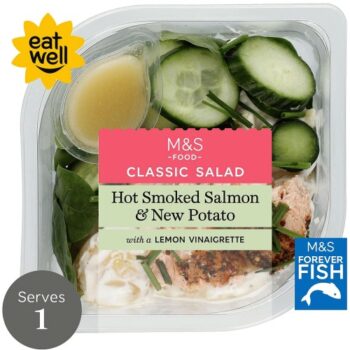 M&S Hot Smoked Salmon & New Potato Salad (340g)
