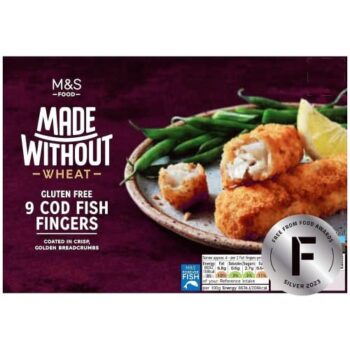 M&S Made Without 9 Cod Fish Fingers Frozen (345g)