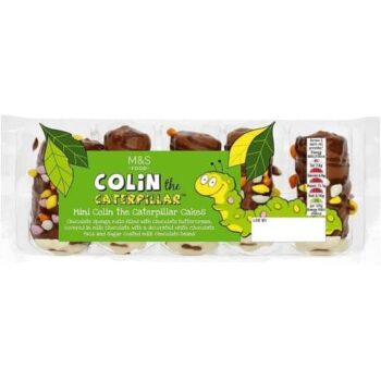 M&S Mini Colin The Caterpillar Cakes