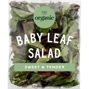 M&S Organic Baby Leaf Salad
