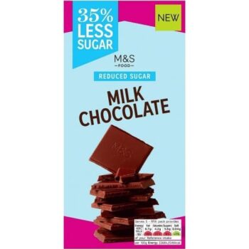 M&S Reduced Sugar Milk Chocolate (90g)