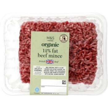 M&S Select Farms Organic British Beef Mince 12% Fat