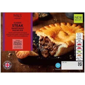 M&S Steak Shortcrust Pastry Pie (200g)