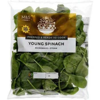 M&S Young Spinach Washed & Ready to Cook
