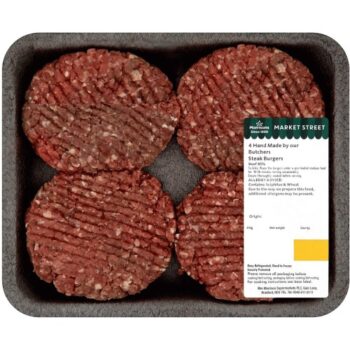 Market Street British Beef Steak Burgers