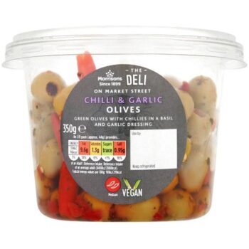 Market Street Deli Chilli & Garlic Olives