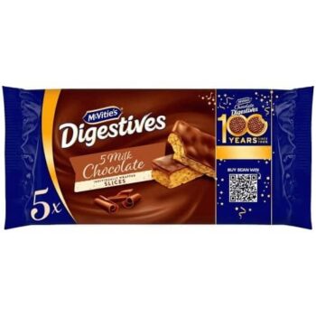 McVitie's Chocolate Digestive Slices with Milk Chocolate (5 x 114.1g)