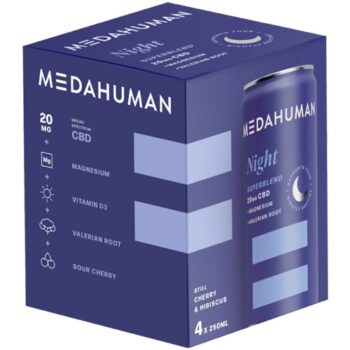 Medahuman Night CBD Drink Cherry & Hibiscus (4 x 250ml)
