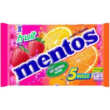 Mentos Chewy Fruit Sweets Multipack (5 x 38g)