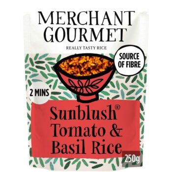 Merchant Gourmet Rich Sun Blush Tomato & Basil Wholegrain & White Rice (250g)