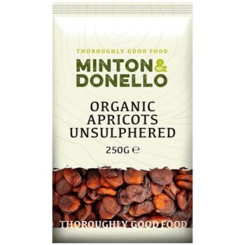 Minton & Donello Organic Apricots Unsulphured (250g)
