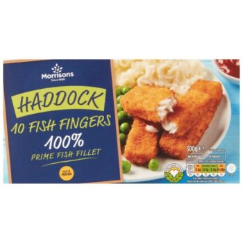 Morrisons 10 Haddock Fish Fingers