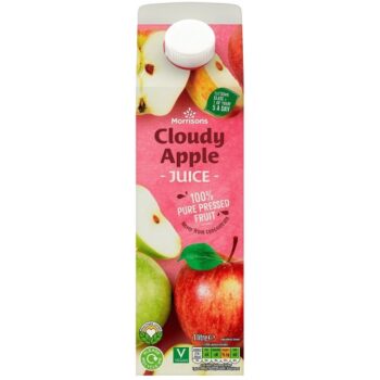 Morrisons 100% Cloudy Apple Juice (1 Litre)